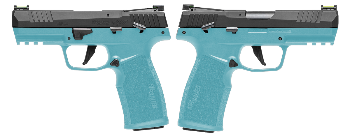 SIG SAUER P322C 22LR PSTL THRD BBL, O.R. 2-20RD ROBIN EGG BLUE - ORION EXCLUSIVE