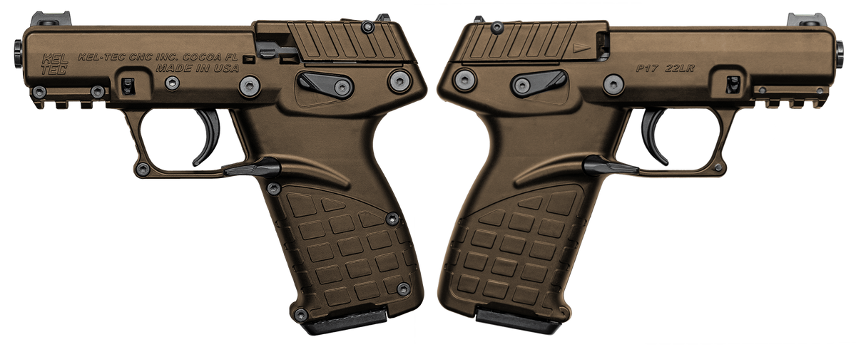 KELTEC P17 22LR PSTL BURNT BRONZE 16+1 3.93"