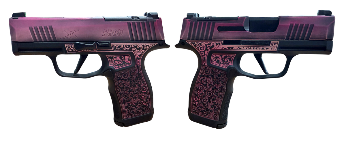 SIG SAUER P365X LADY BUG 9MM PSTL 3.1" BBL 2-12RD MAGS, OPTC PLTE COVER