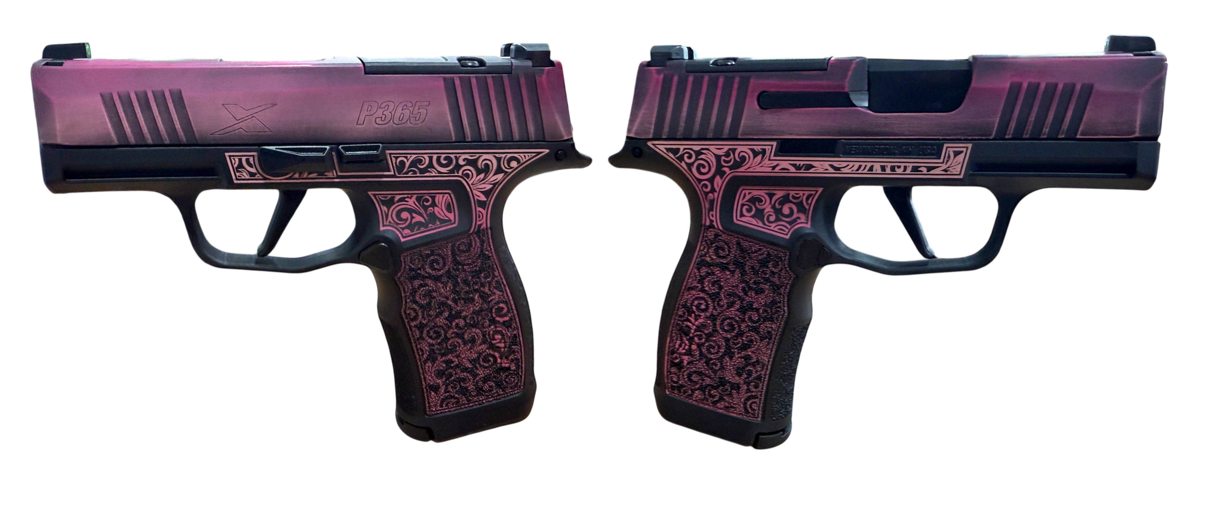 SIG SAUER P365X LADY BUG 9MM PSTL 3.1" BBL 2-12RD MAGS, OPTC PLTE COVER