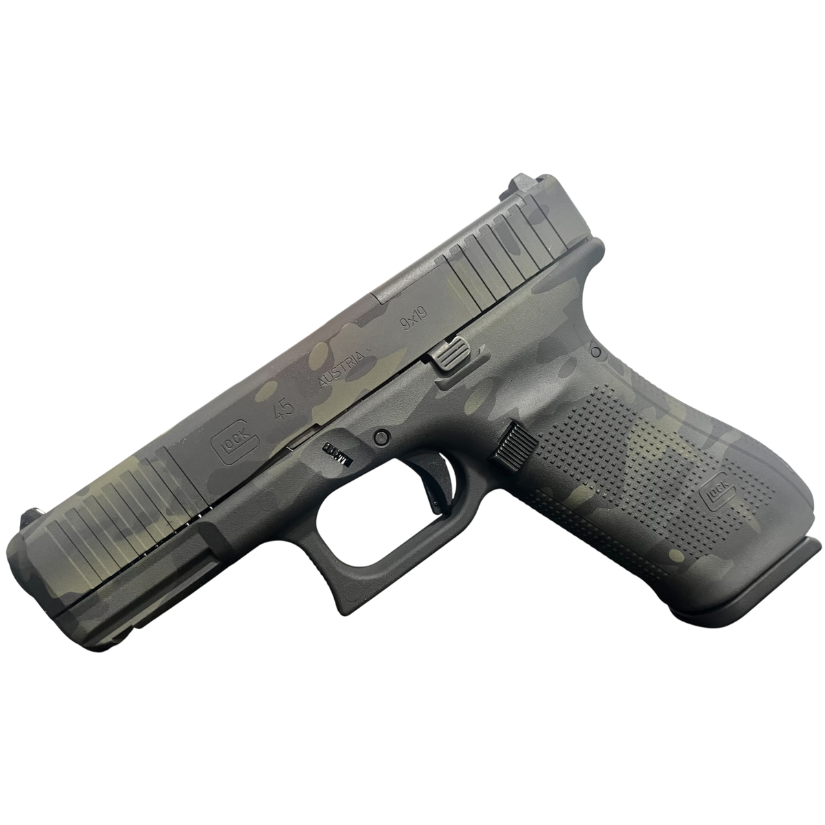 GLOCK 45 GEN 5 MOS BLACK MULTICAM FS 9MM PISTOL FXD 5.5lb 3-17RD MAGS