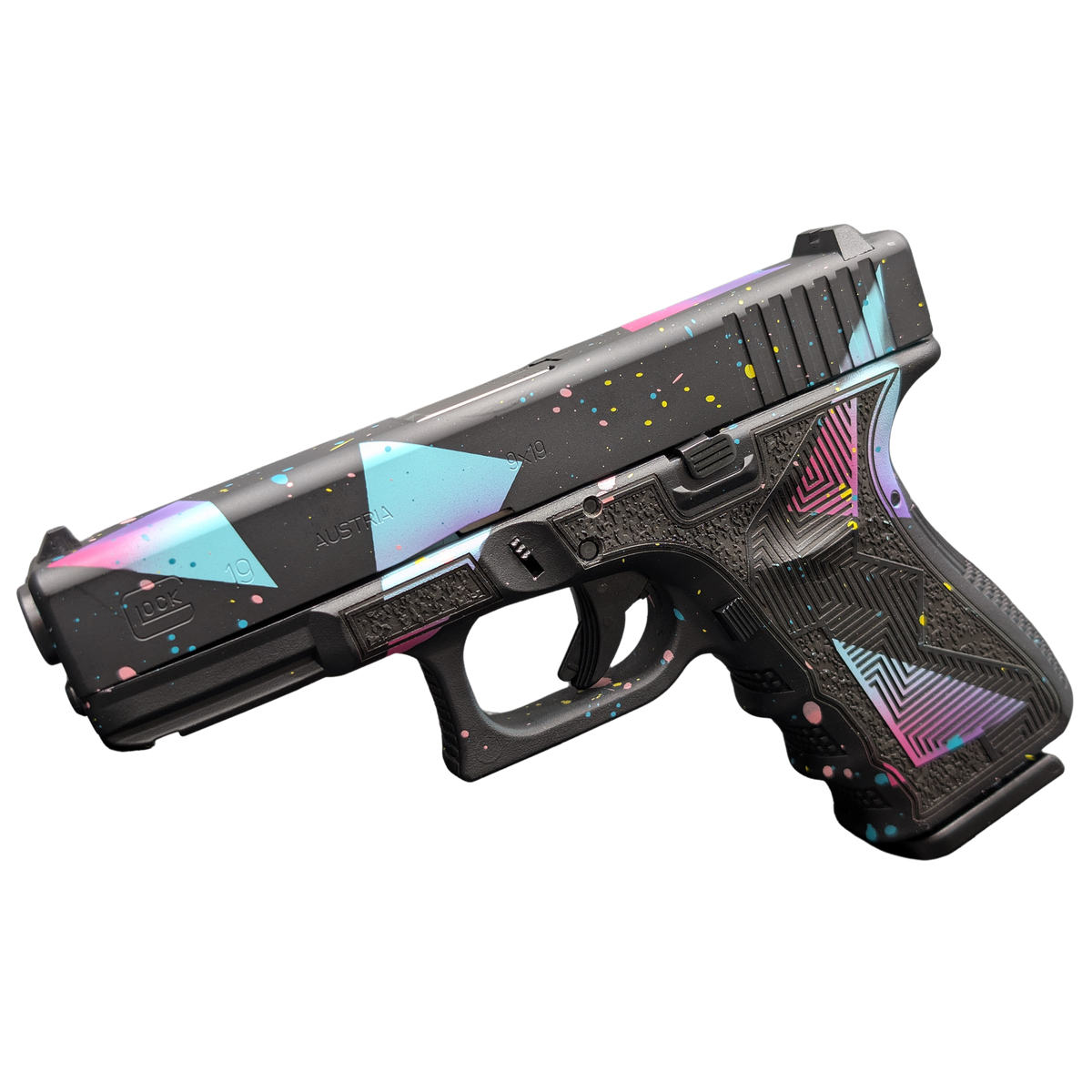 GLOCK 19 GEN 3 80'S DISCO 9MM PISTOL 4.01" FXD 5.5lb 2-15RD MAGS