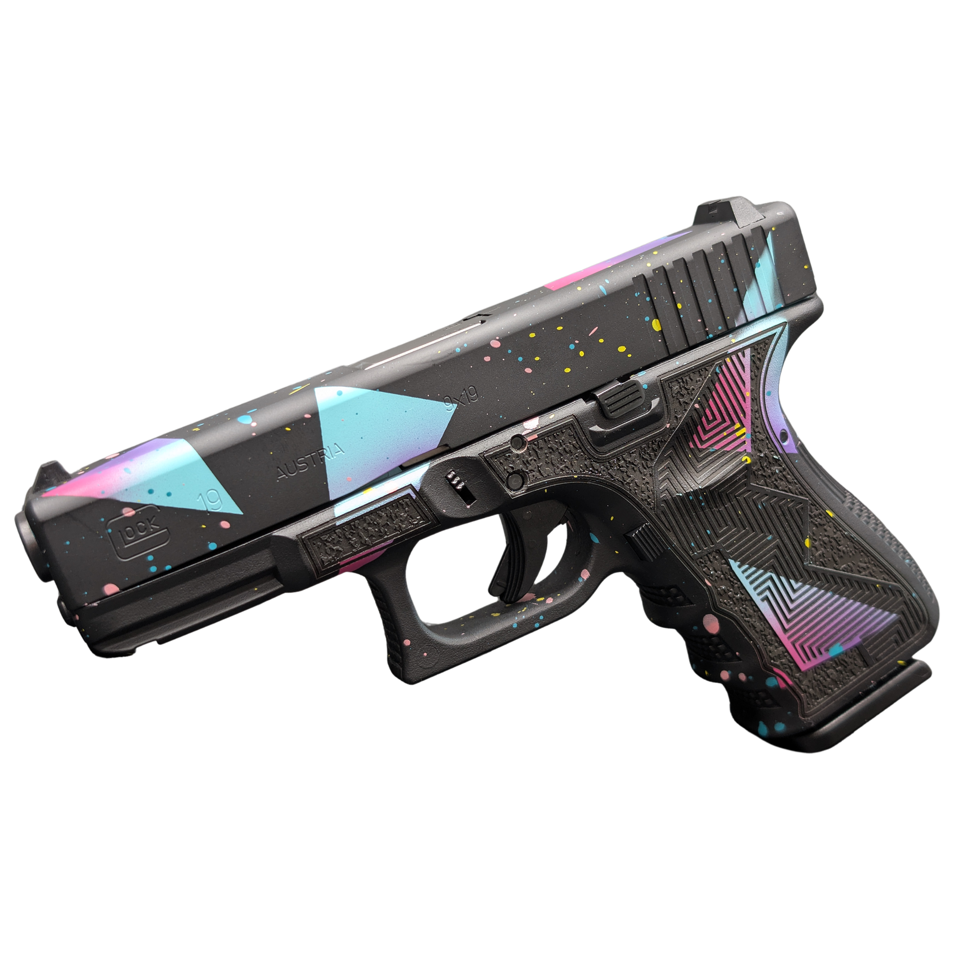 GLOCK 19 GEN 3 80'S DISCO 9MM PISTOL 4.01" FXD 5.5lb 2-15RD MAGS
