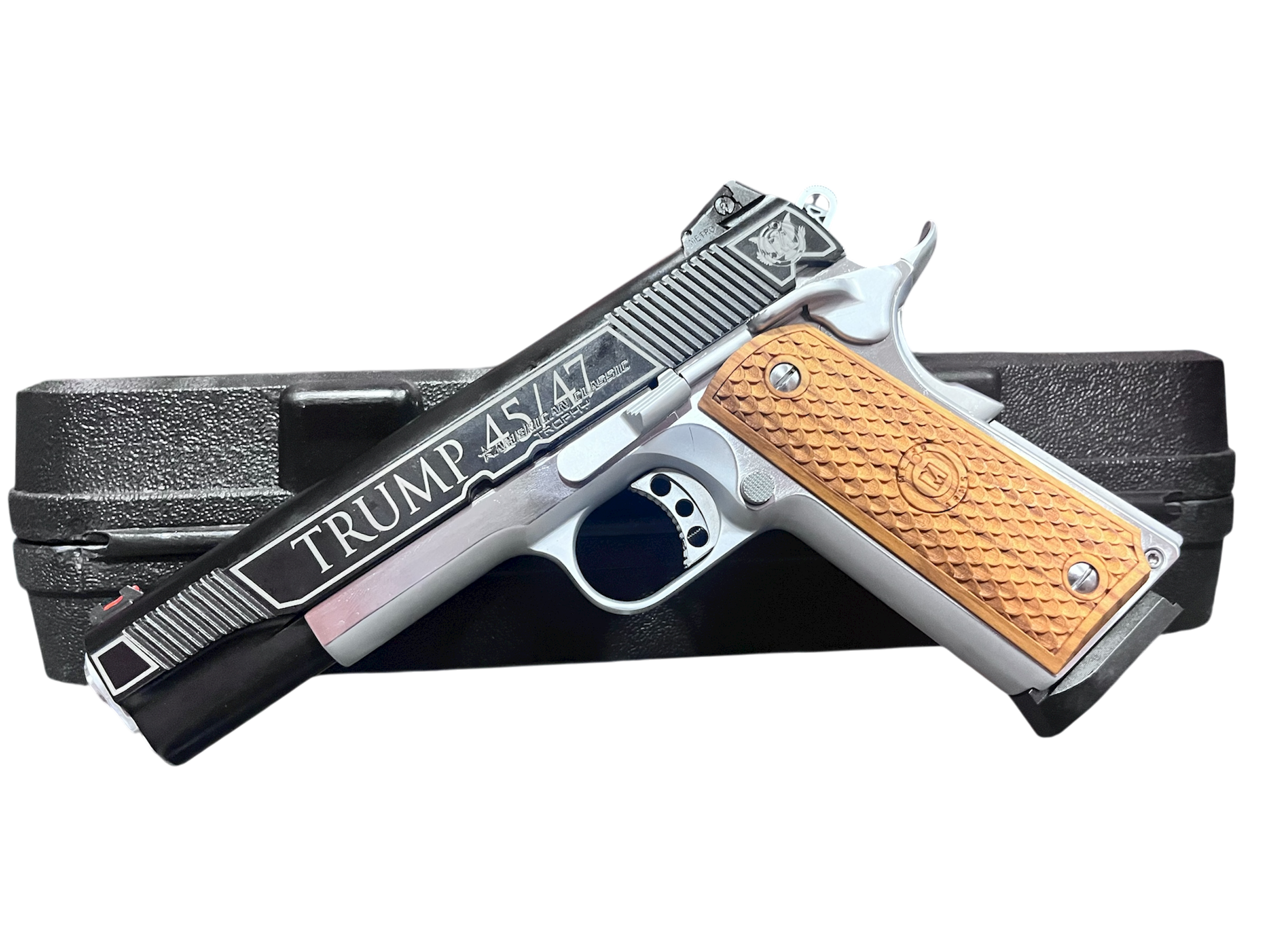 AMERICAN CLASSIC II 1911 9MM TRUMP 45/47 CHROME/BLACK 9RD
