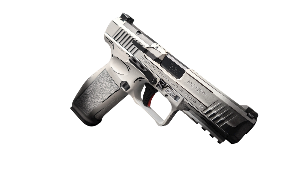 CENTURY CANIK METE SFT ONE SERIES DOODLE 9MM PSTL 4.46" WHITE/BLACK 1-18RD MAG