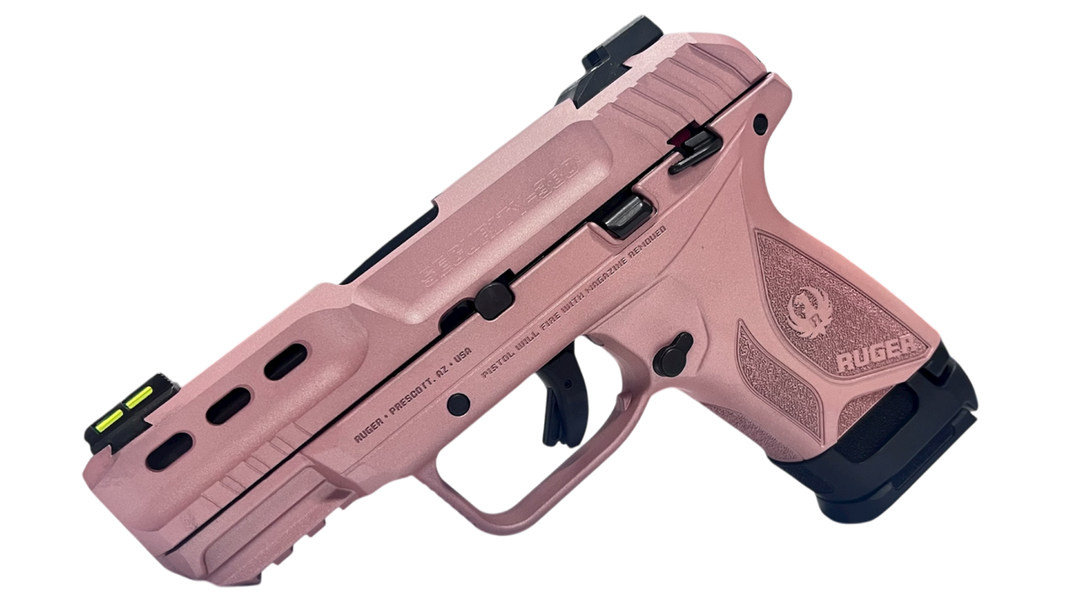 RUGER SECURITY 380ACP ROSE GOLD PSTL 3.42" BBL 15+1RD BLK F.O. FRONT SIGHT