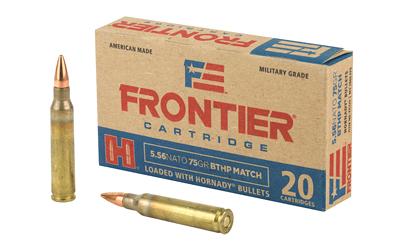 Frontier Cartridge FR320 Rifle 5.56x45mm NATO 75 gr Boat Tail Hollow Point Match