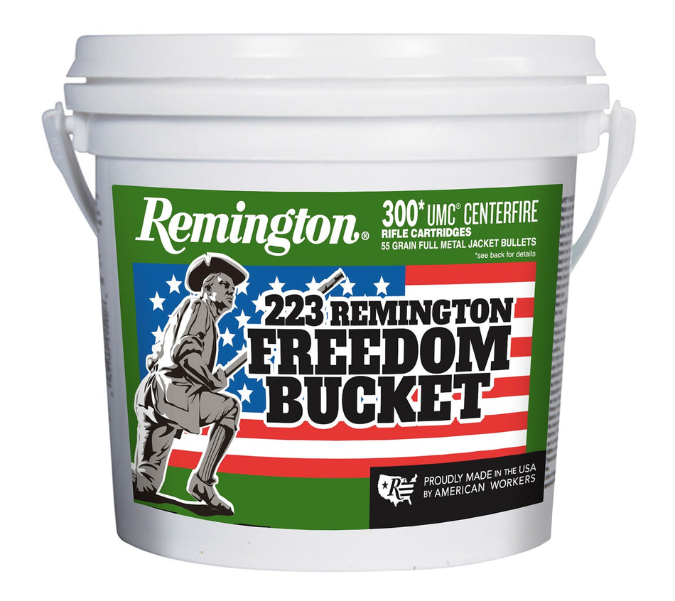 Remington 23897 UMC Freedom Bucket Full Metal Jacket FMJ 55 Grain .223 Remington