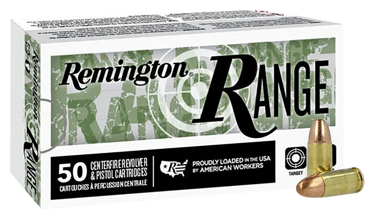 Remington R27780 Range Full Metal Jacket FMJ 124 Grain 9mm Luger/Parabellum