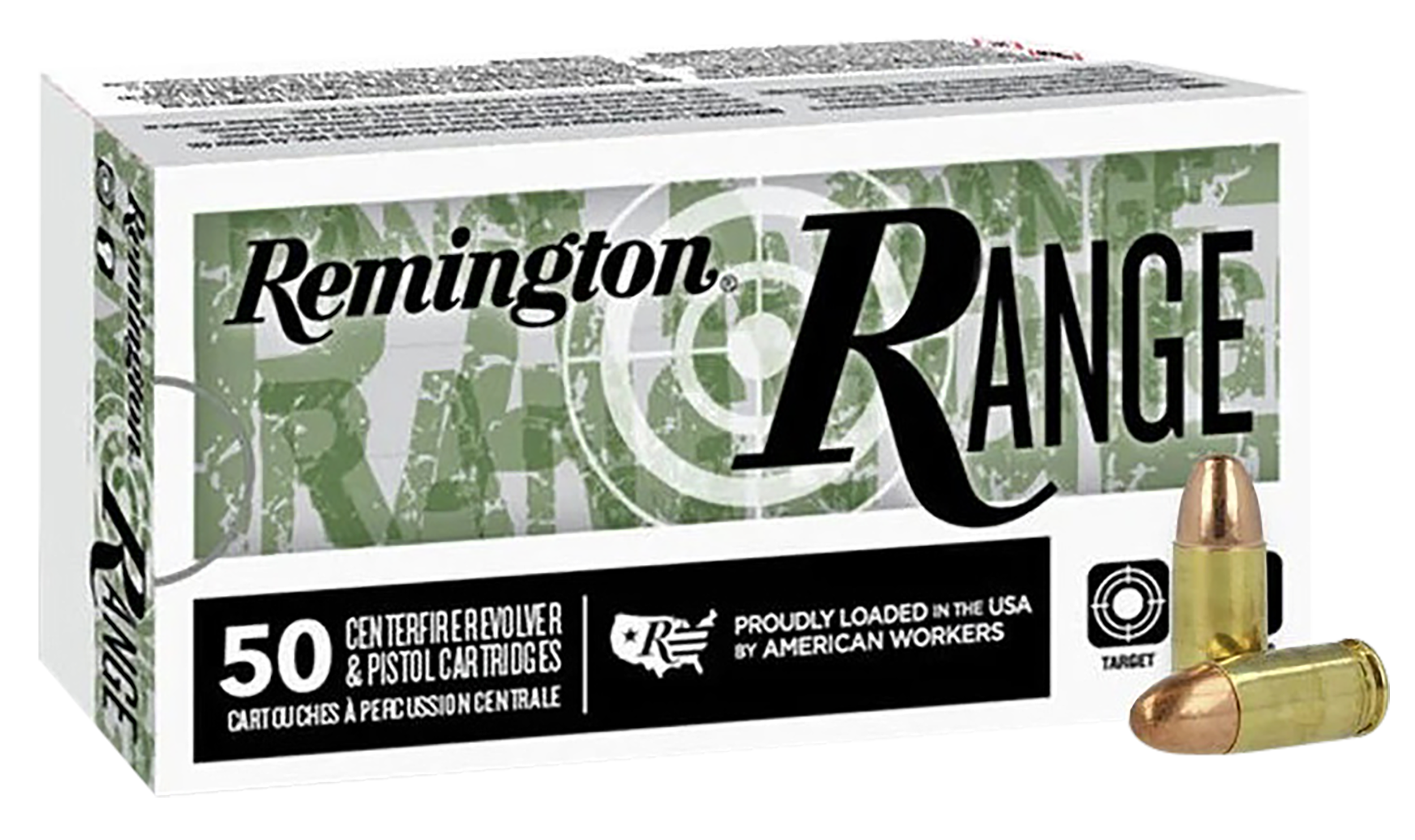 Remington R27780 Range Full Metal Jacket FMJ 124 Grain 9mm Luger/Parabellum