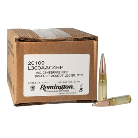 Remington 20109 UMC Mega Pack Open Tip Flat Base  220 Grain .300 AAC Blackout