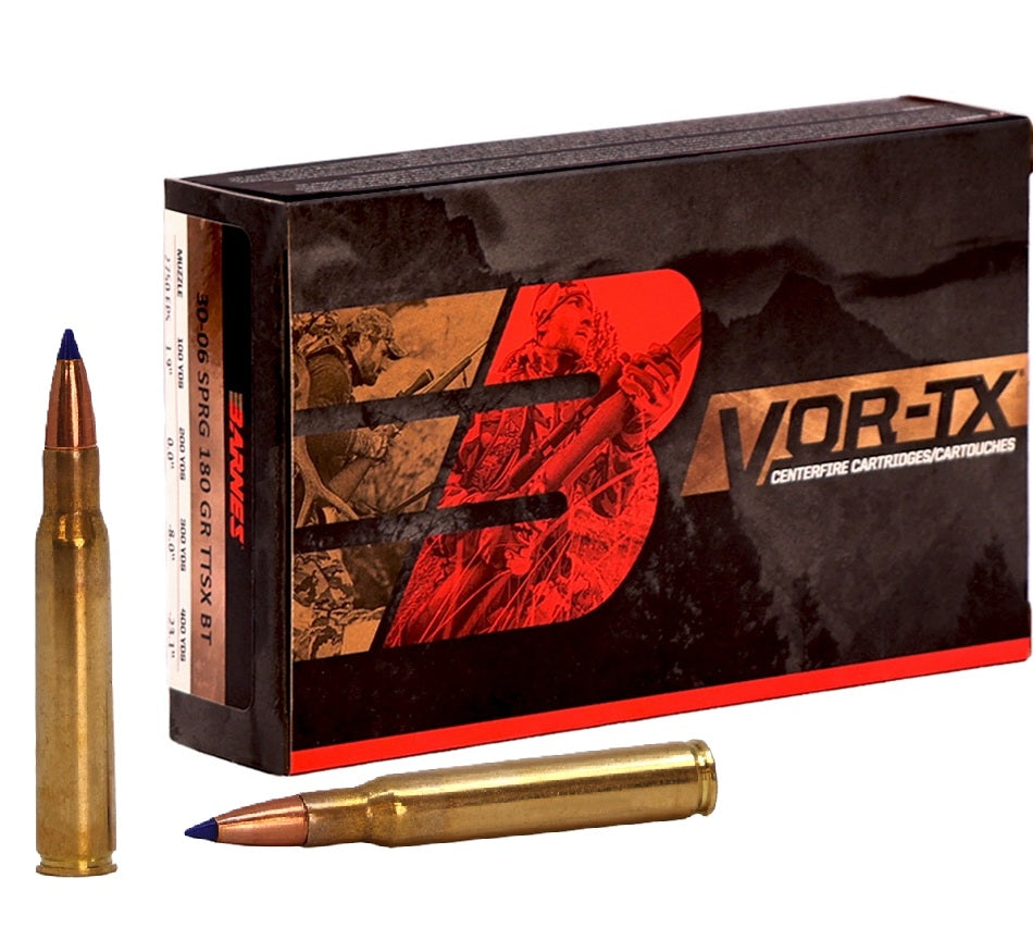 Barnes BB30063 VOR-TX Tipped TSX Boat Tail BT 180 Grain .30-06 Springfield