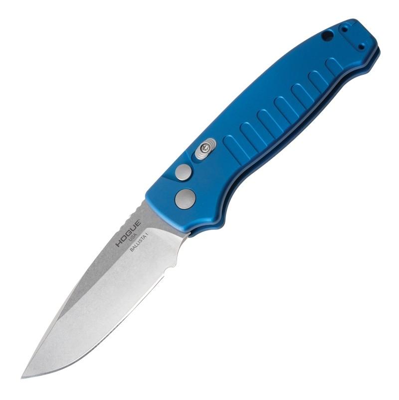 Hogue Ballista I Automated Folding Knife 3.5" Drop Point Blade Blue