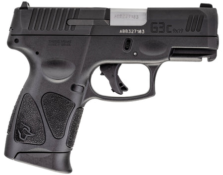 Taurus 1G3C9312X10 G3C Compact Frame 9mm Luger 10+1 3.26" Matte Stainless Steel Barrel, Matte Black Tenifer Serrated Steel Slide, Black Polymer Frame w/Picatinny Rail, Black Polymer Grip, Right Hand