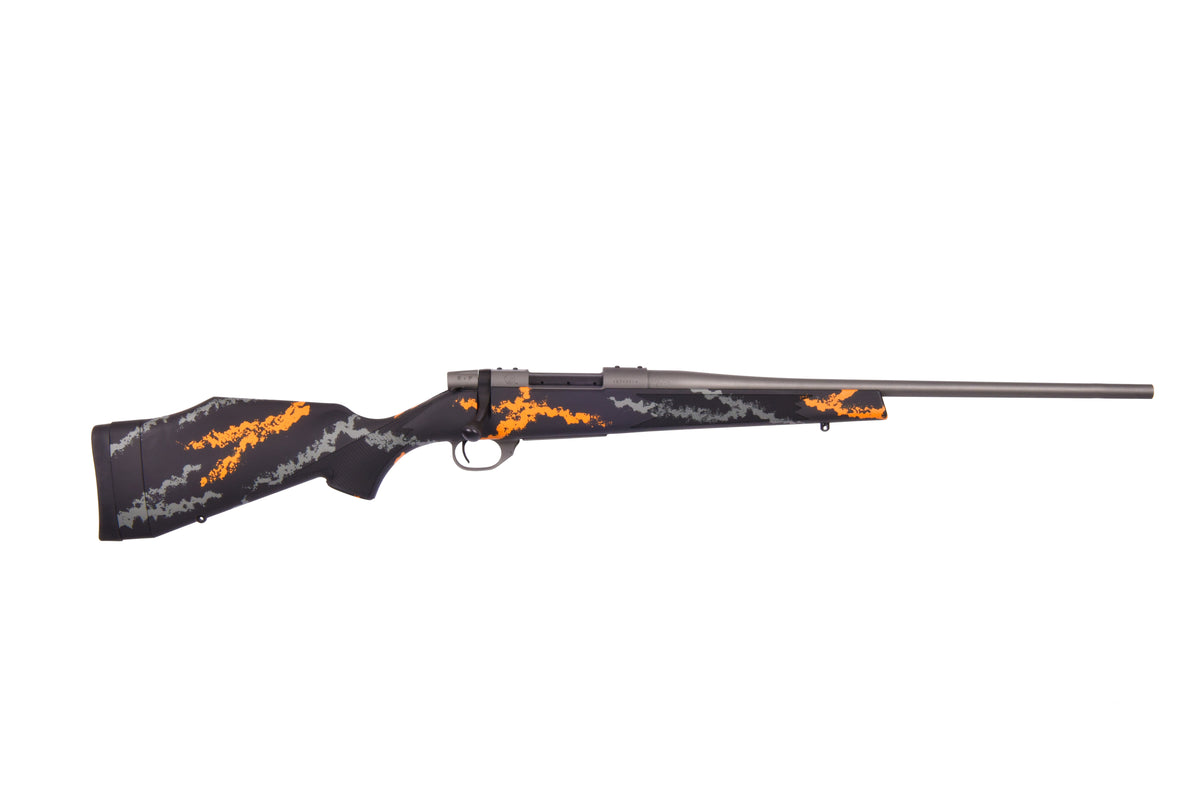 Weatherby VYH65CMR2B Vanguard Compact Hunter 6.5 Creedmoor 4+1 20", Tungsten Gray Barrel/Rec, Black w/Gray & Orange Sponge Accents Monte Carlo Stock, Accubrake Muzzle Brake
