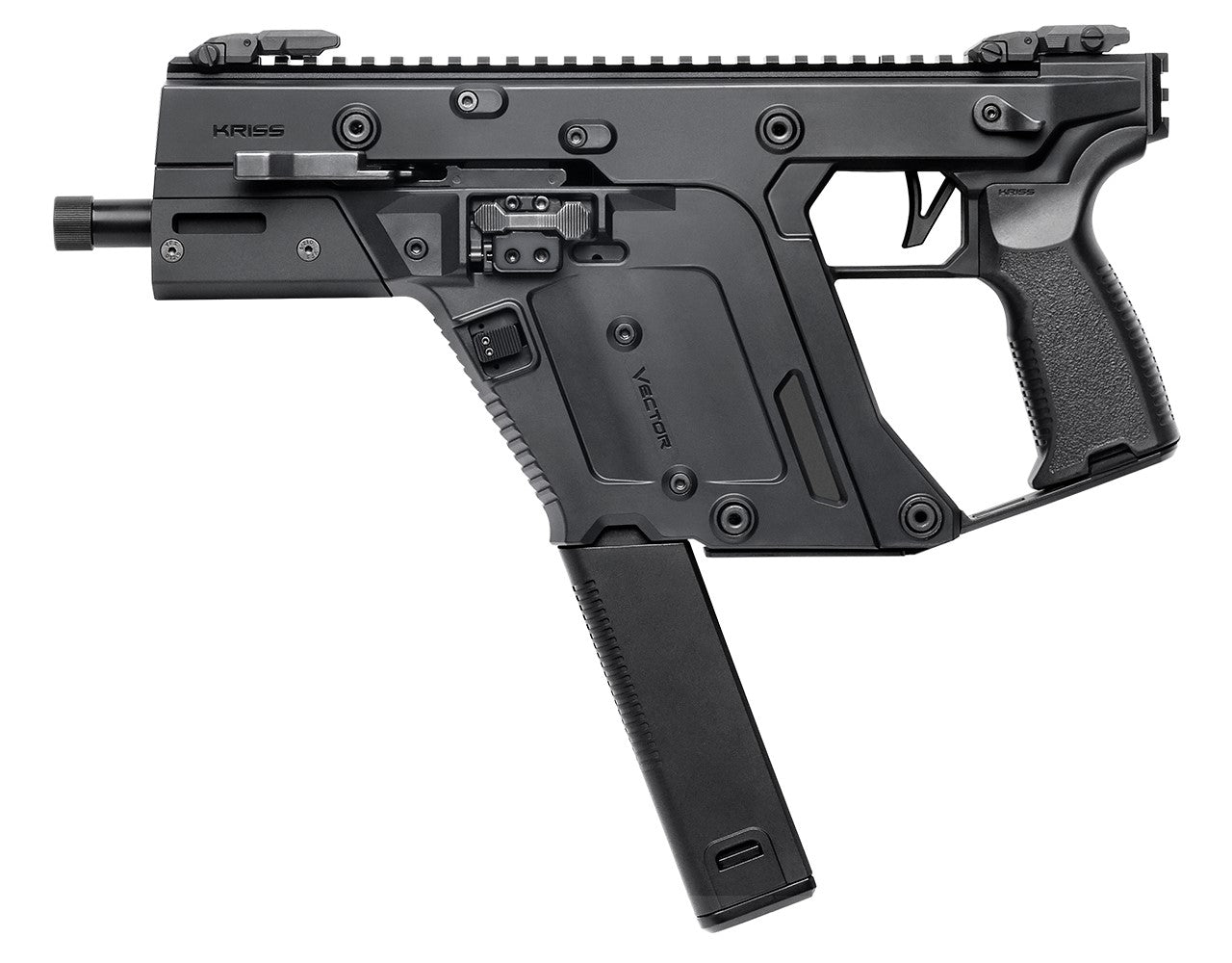 Kriss USA KV103PBL00 Vector SDP Gen3 10mm Auto 33+1 5.50" Black Nitride Threaded Barrel, M-LOK Handguard, Black Picatinny Rail Receiver & Rear, Black Polymer Grip, Ambidextrous, Glock Mag Compatible