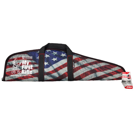 Crickett 34" USA Flag Rifle Case with White Logo