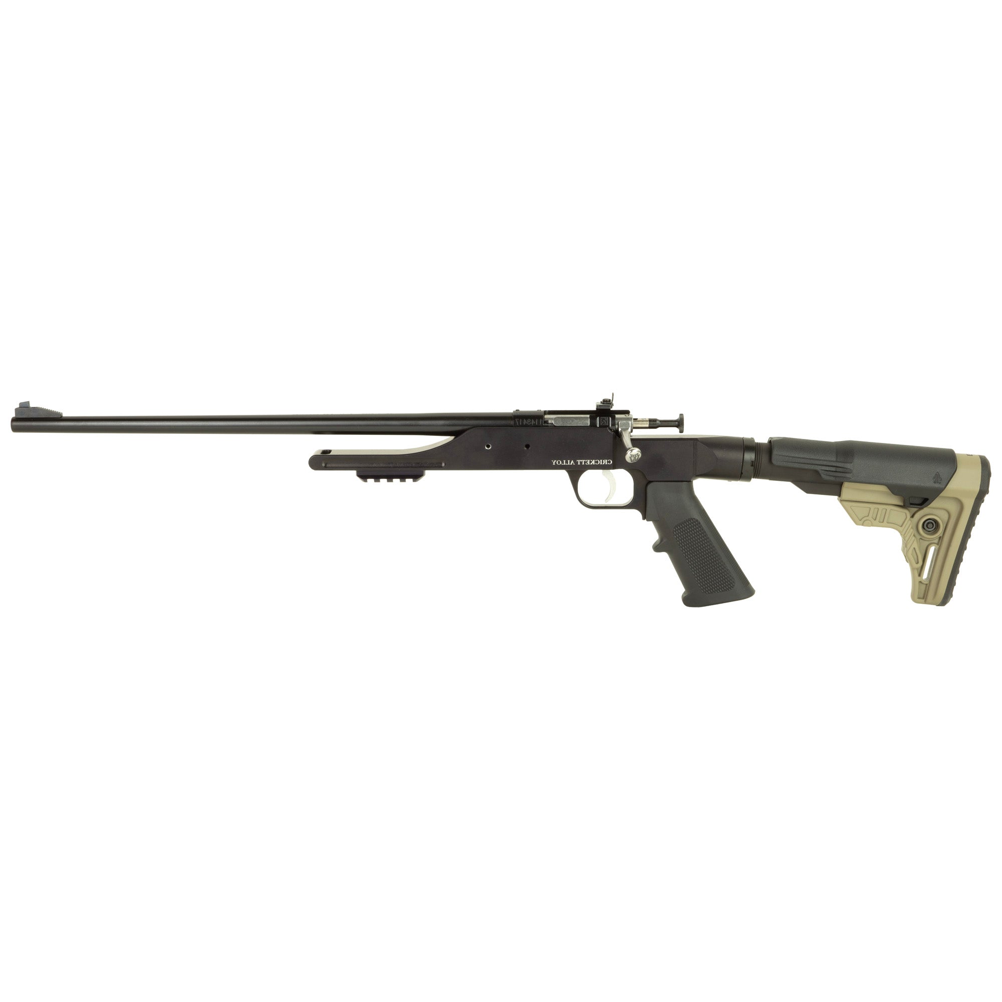 Keystone KSA2180LH Precision 6061 Overlander Pack Rifle 22 LR Single Shot 16.12" Carbon Fiber Threaded Barrel, Black Anodized Picatinny Rail Aluminum Receiver, Aluminum/Carbon Fiber Adjustable Skeleto