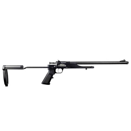 Keystone KSA2192 Precision 6061 Overlander Pack Rifle 22 WMR Single Shot 16.12" Carbon Fiber Threaded Barrel, Black Anodized Picatinny Rail Aluminum Receiver, Aluminum/Carbon Fiber Adjustable Skeleton