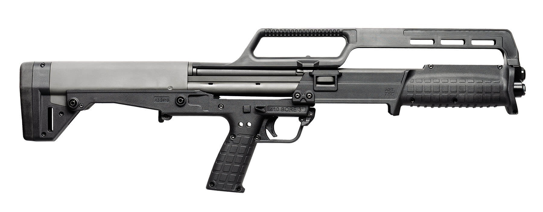 Kel-Tec KSG410BLK KSG 410 Bore 18.50" 3" 10+1, Black, Polymer Grip, Synthetic Fixed Stock, Cary Handle Fiber Optic Sights