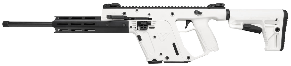 Kriss USA KV22CAP00 Vector CRB Gen2 Full Size 22 LR 10+1 Black Nitride Threaded Barrel, Alpine Cerakote Picatinny Rail Aluminum Receiver, Alpine White 6 Position Collapsible Synthetic Stock, Alpine Po