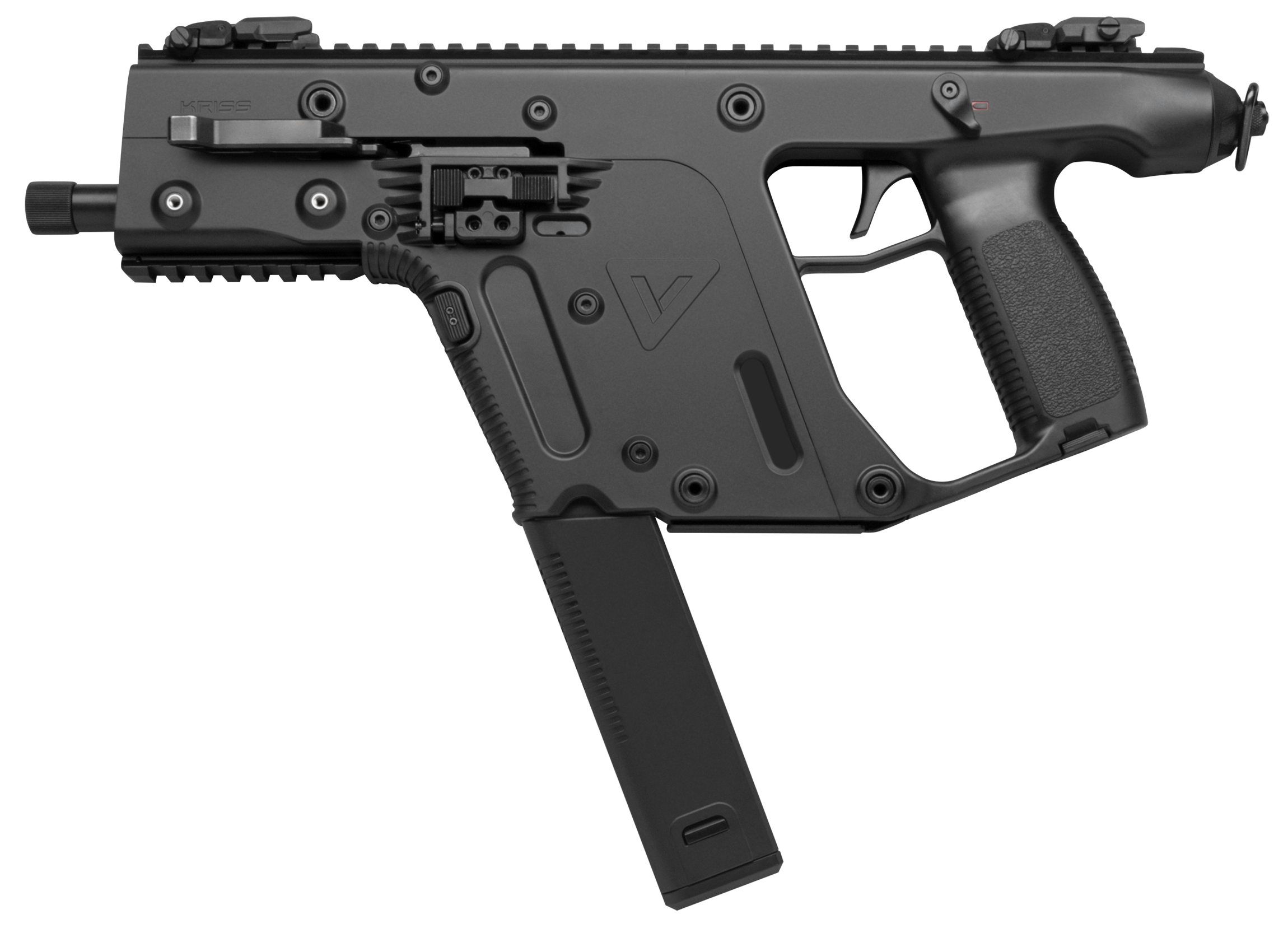 Kriss USA KV45PBL20 Vector SDP Gen2 45 ACP 30+1 5.50" Black Nitride Threaded Barrel, Black Picatinny Rail Receiver, Black Polymer Grip, Glock Compatible