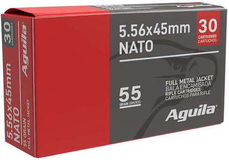 Aguila  5.56x45mm NATO 55 gr FMJ ammo