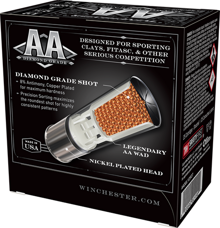 Winchester AADGL12507 AA Diamond Grade 12 Gauge 2.75" 1oz 7.5 Shot 1250 fps