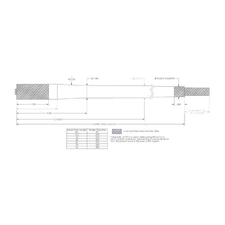 Bolt-Action 264 Caliber Carbon Fiber Barrel