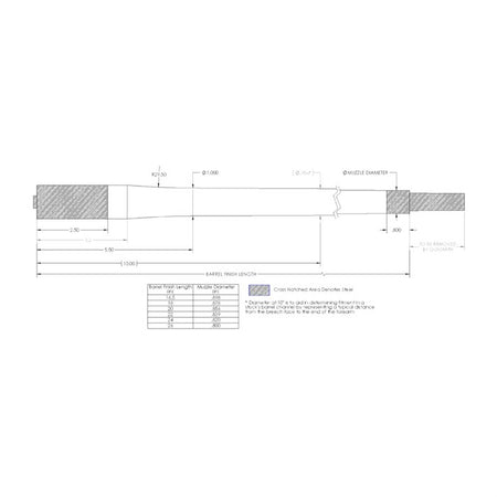 Bolt-Action 30 Caliber Carbon Fiber Barrel
