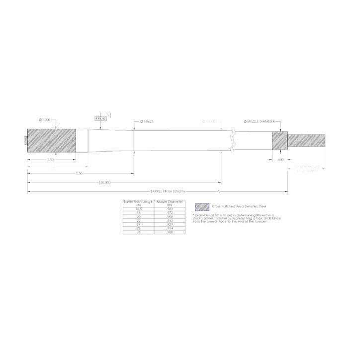 Bolt-Action 224 Caliber Carbon Fiber Barrel 843068103494