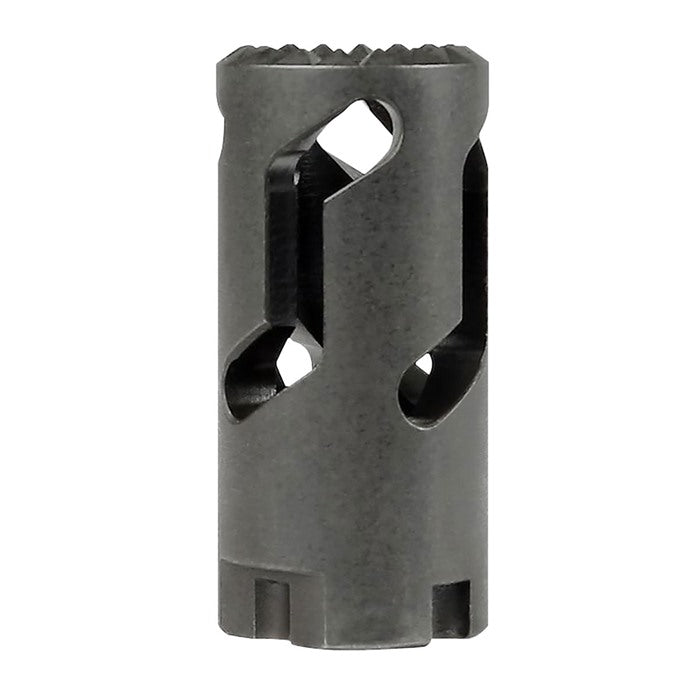 Midwest Industries AK Flash Hider Impact Device, 7.62x39, M14x1.0 Left Hand Thread, Black MI-AKFH1