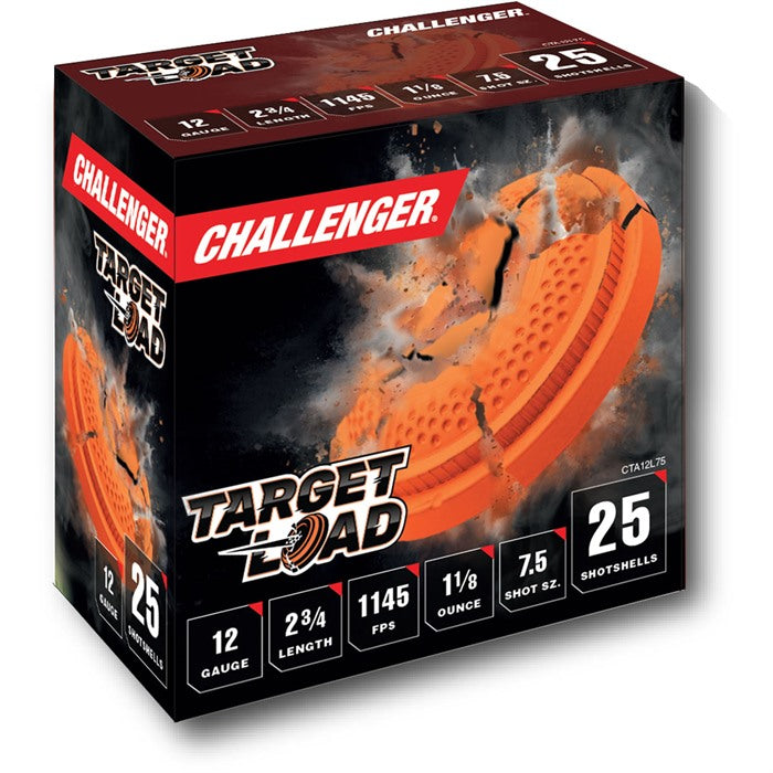 Challenger Ammunition  12 Gauge 2.75 in / 2.75 in #7.5 1-1/8 oz