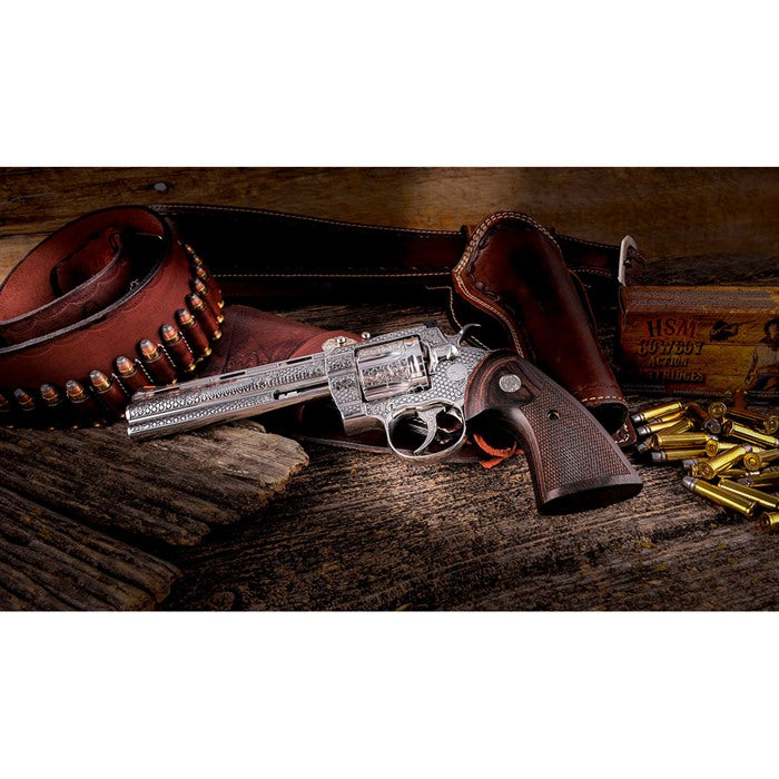 SPECIAL EDITION ENGRAVED PYTHON 6" 357 MAGNUM/38 SPL 6RD SS