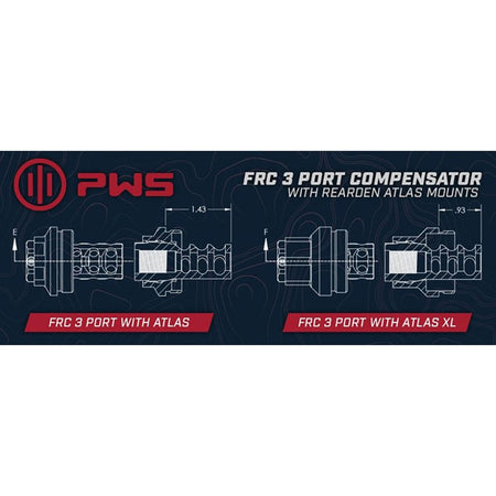 FRC .223 Caliber Three-Port Muzzle Compensator
