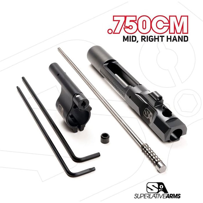 AR-15 Adjustable Piston System with Clamp-On .750" Gas Block - Right Hand (UPC 850011846278)