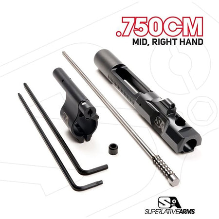 AR-15 Adjustable Piston System with Clamp-On .750" Gas Block - Right Hand (UPC 850011846278)