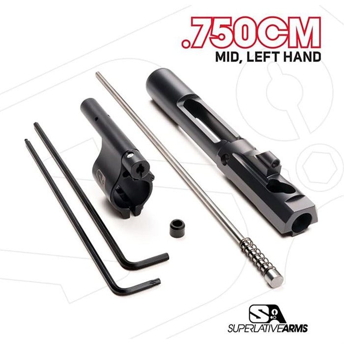 AR-15 Adjustable Piston System with Clamp .750" Block Left Hand