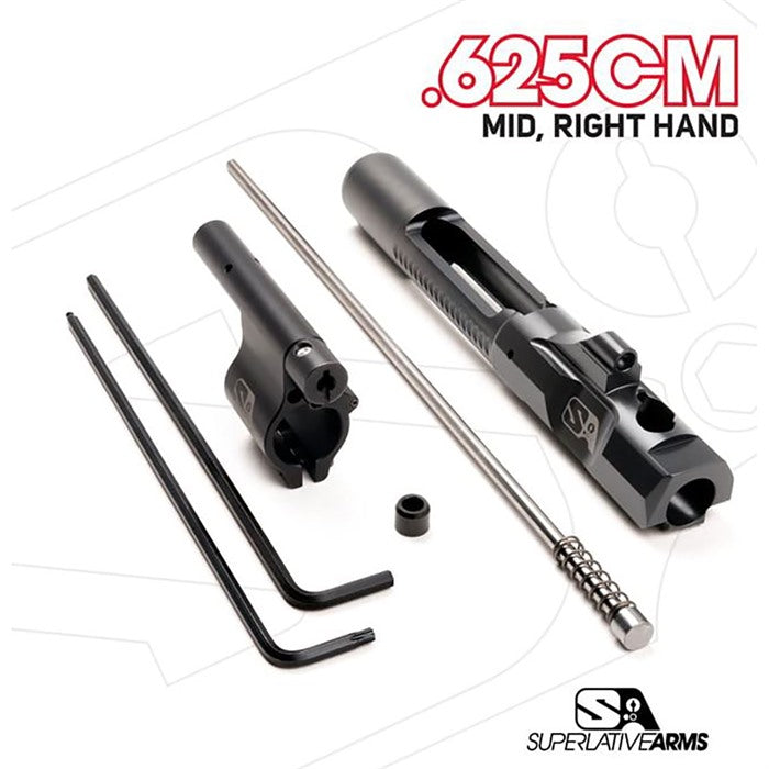 AR-15 Adjustable Piston System with Clamp 0.625" Block Right Hand