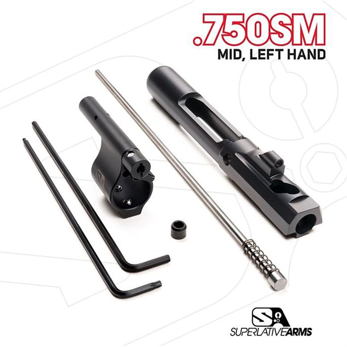 AR-15 Adjustable Piston System with 0.750" Gas Block Left Hand