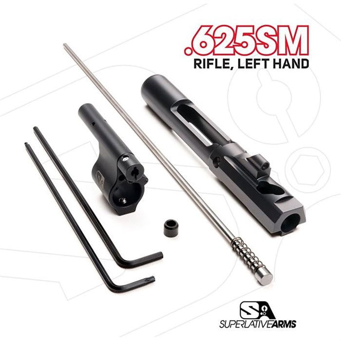 AR-15 Adjustable Piston System with 0.625" Gas Block Left Hand