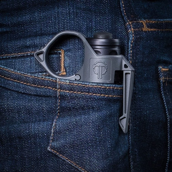 Switchback DF Flashlight Ring with Pocket Clip