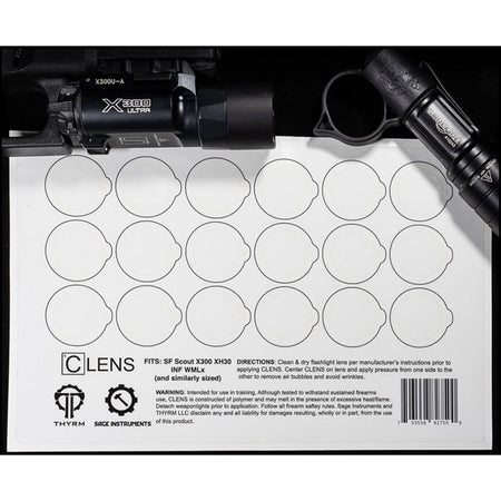 CLENS Lens Protection for Flashlights and Weapon Lights