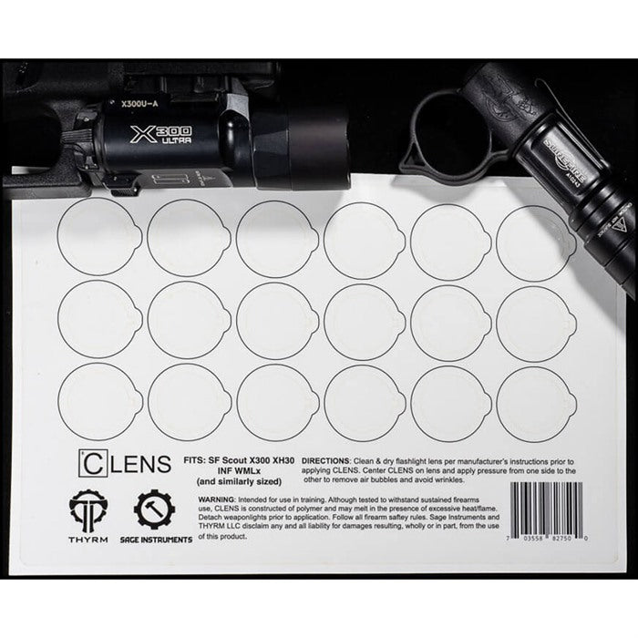 CLENS Lens Protection for Flashlights and Weapon Lights