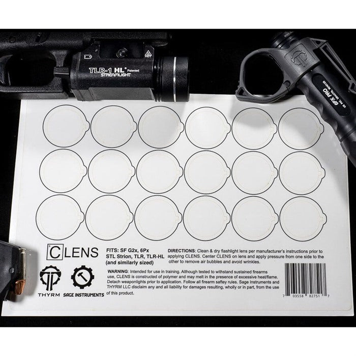 CLENS Lens Protection for Flashlights and Weapon Lights
