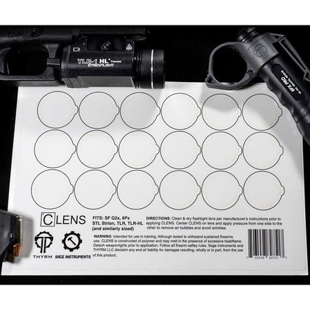 CLENS Lens Protection for Flashlights and Weapon Lights