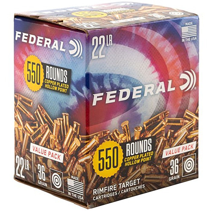 Federal Value Pack .22 Long Rifle 36 gr JHP ammo
