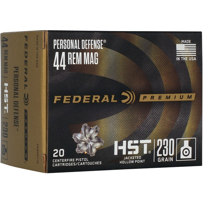 FEDERAL PERSONAL DEFENSE HST .44 Magnum 230 gr JHP ammo