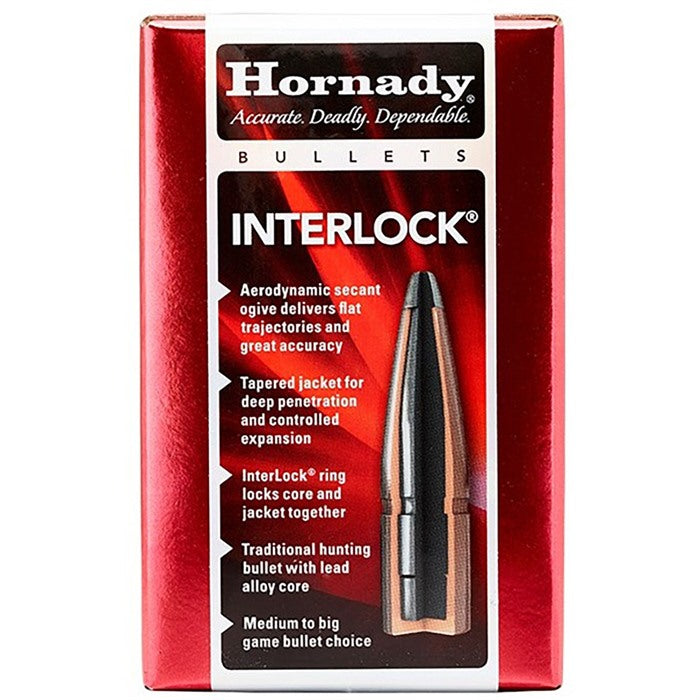 Hornady InterLock .458 Diameter 350gr RN Component Bullets 50 Per Box