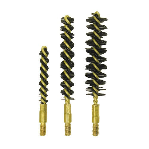 NYLON RIFLE BORE BRUSH, 6MM, 8-32M, 12 PACK